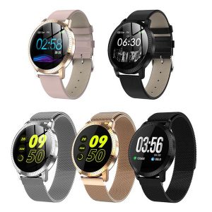 cf18 smart watch oled color screen smartwatch fashion fitness tracker heart rate blood pressure monitor for men women watches