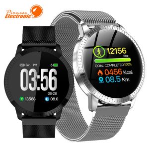 cf18 smart watch oled color screen smartwatch fashion fitness tracker heart rate blood pressure monitor for men women wristband