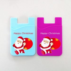 christmas presents for kids, customized logo printing fashion silicone pocket pal for mobile phone holder christmas gifts for kids