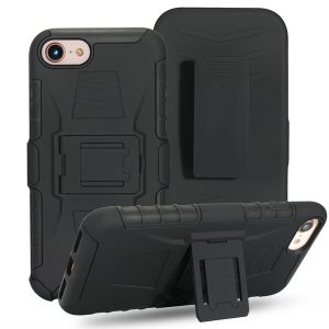 clip belt stand armor defender case for iphone 6 7 8plus cover for xs max xr shockproof swivel skin cover