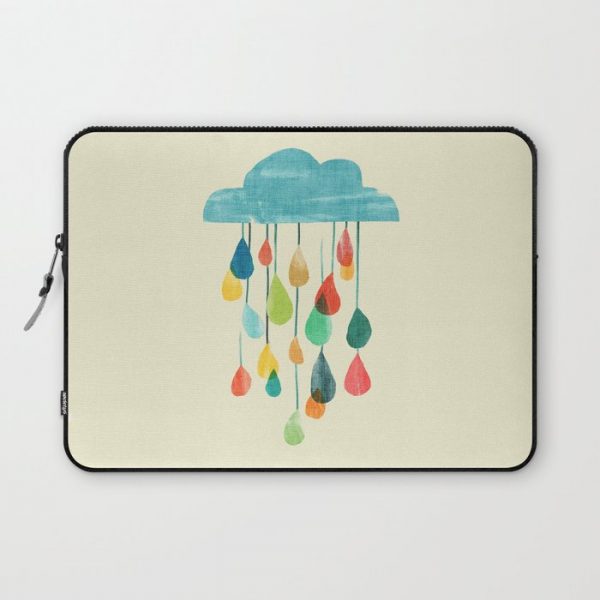 cloudy with a chance of rainbow Computer Cover by Picomodi - Laptop Sleeve - 13"