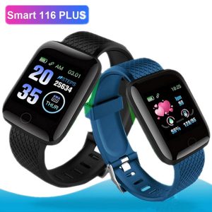 color screen116 plus smart wristband watch bracelets fitness tracker heart rate step counter activity monitor band wristband ip67 waterproof