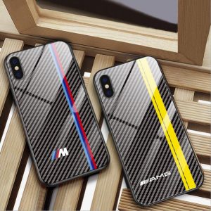 cool glass case for bmw phone case for iphone x xs mas 6 6s 7 8 plus 11 pro max cases for audi sline rs amg