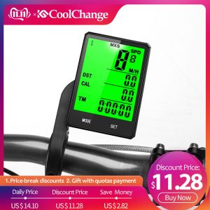 coolchange wireless bike computer speedometer odometer rainproof cycling bicycle computer bike measurable temperature satch