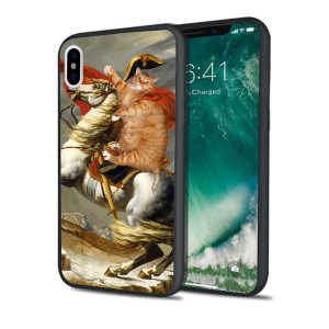 coque luxury funny cat art case for iphone 11 pro xs max xr 8 7 6s plus 5s se 5 case soft silicone cover.