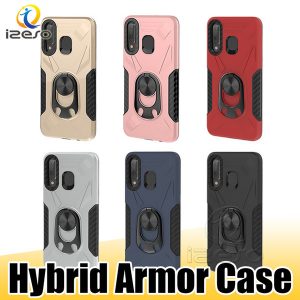 creative hybrid armor phone case for iphone 11 pro max samsung s20 ultra s10 plus a80 a70 a50 a10 new design kickstand cover