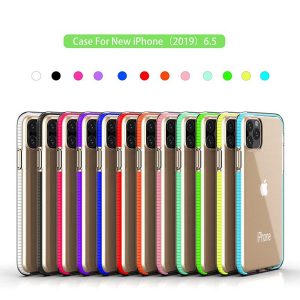 cyberstore two-tone clear tpu cell phone case hybrid armor shockproof cover for iphone 11 pro max xs xr max samsung note 10 s10