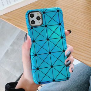 designer diamond phone case for iphone 11promax fashion geometric diamond check case back cover dazzle color shine mobile phone case 7colors