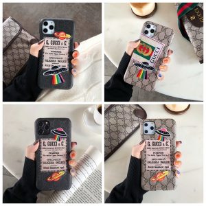 designer fashion phone case for iphone 11 11 pro max x xr xs max 6 6s 7 8 plus brand creative cover with embroidery ufo planet tiger a05