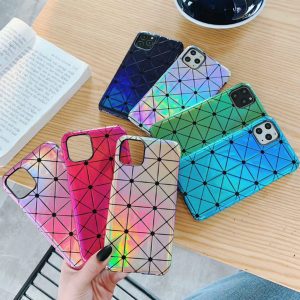 designer for iphone 11promax women diamond phone case fashion geometric diamond check case back cover 7 styles high quality