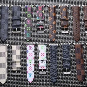 designs apple watch leather band straps 42mm 40mm 38mm 44mm adjustable wrist strap for iwatch 4 3 2 1 straps replacement high quality