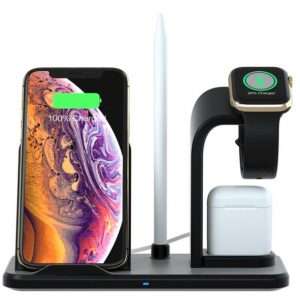 detachable 3 in 1 wireless charger charging station stand for mobile cell phones fast dhl shipment