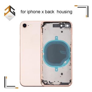 dhl 10pcs for iphone x back middle frame chassis full housing assembly battery cover for iphone x coque housing body case