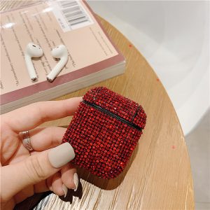 diamond airpod case headphone bag for bluetooth wireless charging headset with retail box bling earphone full cover protector