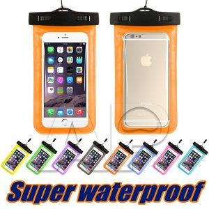 dry bag universal waterproof case high clear camera use soild for iphone x 10 8 7 plus samsung galaxy note 8 opp pack