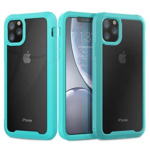 dual layer defender armor transparent clear acrylic case for iphone 11 pro max 5.8 6.1 6.5 heavy duty shockproof cover