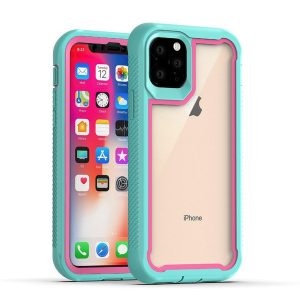 dual layer transparent clear defender heady duty robot case for iphone 11 pro max 6 7 8 plus x xs xr shockproof cover