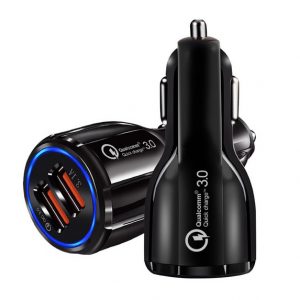 dual usb quick charge 3.0 car charger qc 3.0 fast charging for iphone samsung tablet car-charger phone car-charger usb 2 port qc3.0 rapid