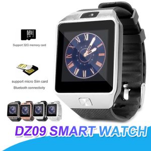 dz09 smart watch wristband watches android smartwatch sim intelligent mobile phone with pedometer anti-lost camera smart watch retail box