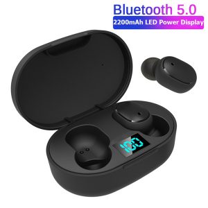 e6s tws wireless earphone for redmi earbuds led display bluetooth v5.0 headsets with mic for iphone huawei samsung pk a6s earbuds