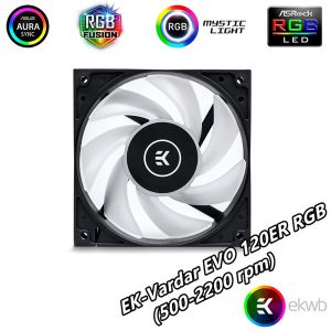 ek-vardar evo 120er rgb cooling fan aura water cooling fans pc 500-2200 rpm cooling fan 12v 12cm