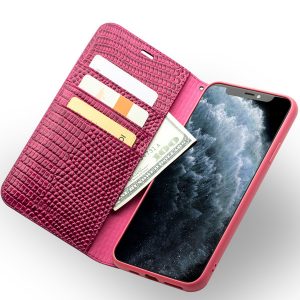 elegant genuine leather cover for iphone 11 pro max protective case with card slot for women