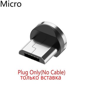 ell round magnetic cable plug type c micro usb c plugs fast charging phone microusb type-c magnet charger plug for samsung s9 s10