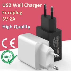 europlug 5v 2a usb wall charger universal portable travel european plug usb ac power adapter charger cell phone adapters