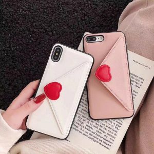 evip vip love heart leather wallet phone case for iphone 11 11pro max for iphone 7 8 6 6s plus x xr xs max cute