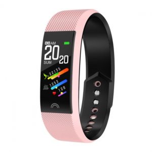 f6 smart watch 0.96 inch color screen heart rate blood pressure waterproof health sports step bluetooth smart bracelet