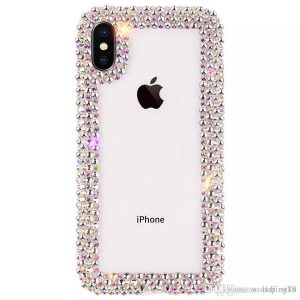 factory price luxury diamond designer phone cases cover coque for iphone xs max xr 6 7 8 plus case clear rhinestone glitter phone case