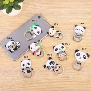 factory price universal 360 degree cute cartoon panda finger ring holder phone stand for samsung huawei iphone mobile phones acrylic mounts