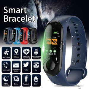 factory store smart watch band bracelet wristband fitness tracker blood pressure heart rate m3 smartwatch drop shipping