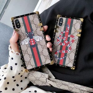 fashion bee snake phone case for iphonex xs max xr 7 7p 8 8plus 6s luxury tpu smartphone cover shell for samsung s10 s9 s8 plus not9 8