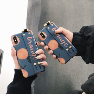 fashion designer orange painted retro phone case tpu back cover forfor iphone x/xs xr xsmax 6/6s 6plus/6s plus 7/8 7plus/8plus wholesale