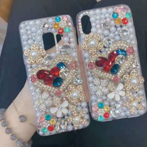 fashion desinger phone case for iphonex/xs xr xsmax iphone 6 7 8 luxury case with rhinestone tpu back cover