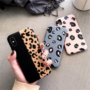 fashion leopard print imd phone case for iphone 11 pro max x xr xs max luxury soft case for 6 7 8 plus