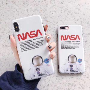 fashion us street trend astronaut space soft off silicon cover case for iphone 11 pro 6 s 7 6s 7plus 8 8plus x xr xs white max phone coque