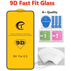 fast fit 9d tempered glass phone screen protector for iphone xr xs max x 8 8plus 7 7plus 6 6plus a+ qualtiy 9d glass fast automatic exhaust