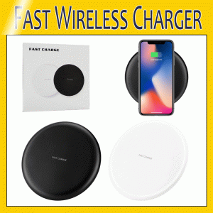 fast qi wireless charger for iphone x 8 plus samsung s8 s9 plus note 8 5v 2a 9v 1.67a quick charger with retail package