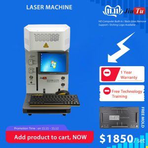 fiber laser marking machine for picture ,logo on any surface for iphone 11 11pro max rear glass repair