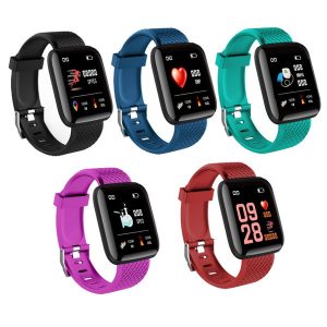 fitness tracker id116 plus smart bracelet with heart rate smart watchband blood pressure wristband pk id115 plus f0 for fitbit mi 50pcs