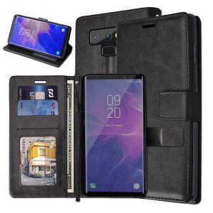 flip leather cover tpu soft case for samsung note 9 s9 s8 plus note 8 cards slot wallet phone holder