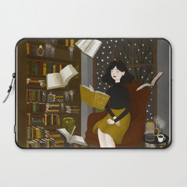 floating books Computer Cover by annyamarttinen - Laptop Sleeve - 15"