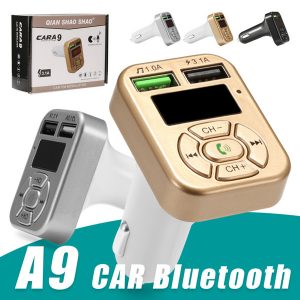 fm adapter a9 bluetooth car charger fm transmitter with dual usb adapter handmp3 player support tf card for iphone samsung universal