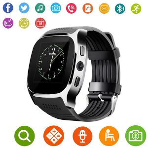 for android new t8 bluetooth smart pedometer watches support sim &tf card with camera sync call message men women smartwatch watch 50pcs