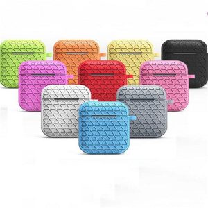 for apple airpod silicone case diamond pouch with anti-dust plug key chain shockproof soft silicon cover for bluetooth earphones headset