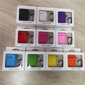 for apple airpods cases silicone soft ultra thin protector airpod cover earpod case anti-drop with hook retail box