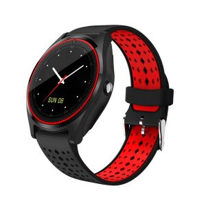 for apple iphone v9 hr smart watch with camera heart rate monitor bluetooth smart watches sim card wristwatch for android phone