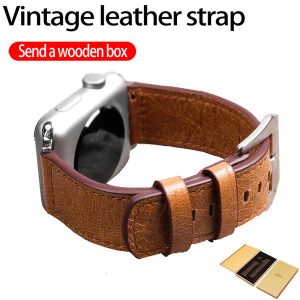 for apple watch iwatch band 42mm 38mm vintage steel pin buckle leather strap for iwatch 1 2 3 4